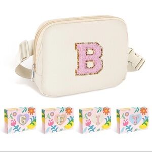 💜Janhavi Cream Waist Pack Crossbody Bag for Women Fanny Pack Waist Pack